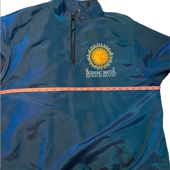 ONE size fits all Burning Water Myrtle Beach quarter zip pull over jacket - Picture 3 of 5